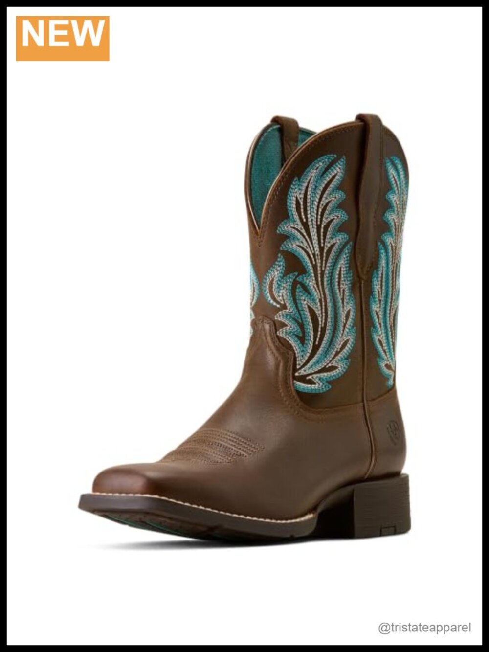 Women's Round Up Filly Square Toe Pull-On Leather Ankle Boots